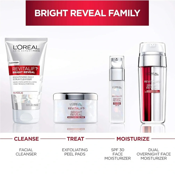 L'Oreal Paris Revitalift Bright Reveal Anti-Aging Facial Cleanser 5 Fl Oz - Picture 6 of 6